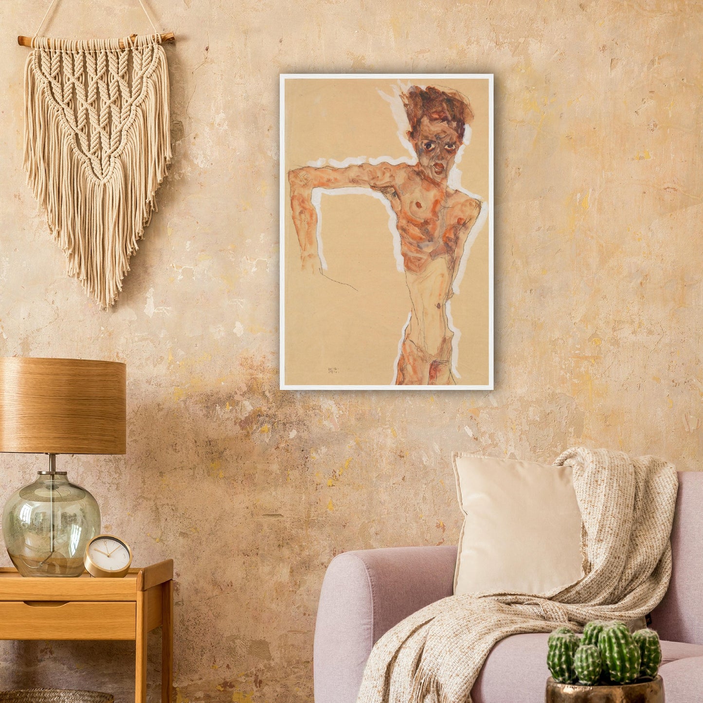 Self-Portrait by Egon Schiele Framed Poster
