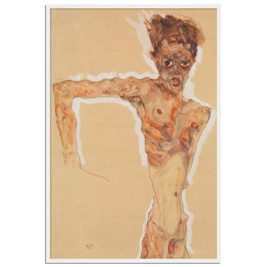 Self-Portrait by Egon Schiele Framed Poster